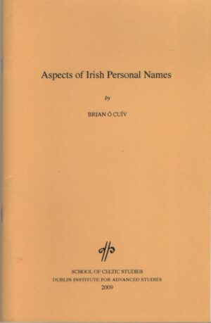 Aspects of Irish Personal Names